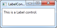A simple Label control