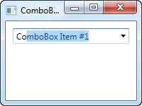 A ComboBox control with auto completion