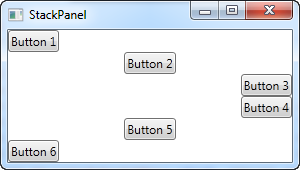 A StackPanel in Horizontal mode with differently aligned controls