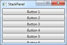A simple StackPanel in Vertical mode